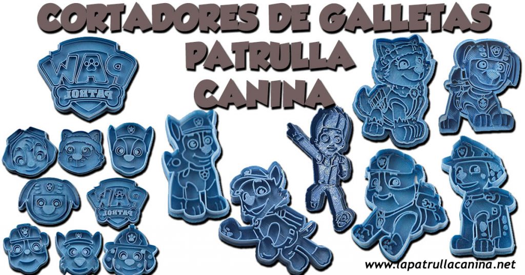 Cortadores de galletas de Patrulla Canina