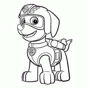 dibujos para colorear patrulla canina zuma